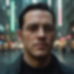 Neo in a pivotal scene reflecting on reality