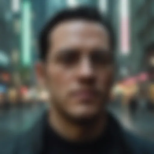 Neo in a pivotal scene reflecting on reality