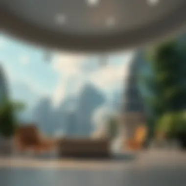 Diverse Virtual Reality Environments A digital landscape showcasing various VR environments.