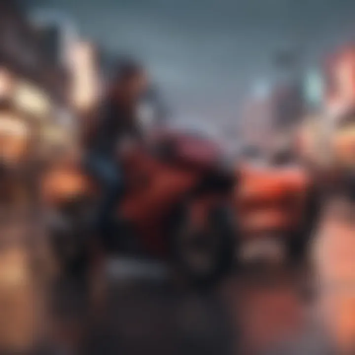 A captivating scene from a popular anime series showcasing vivid animation