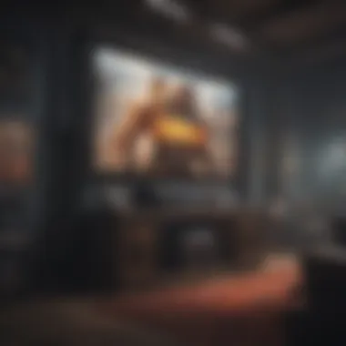 Stunning Gaming Graphics An immersive gaming environment with stunning graphics and design