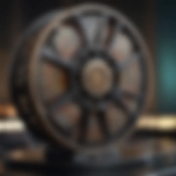 A film reel showcasing various Warner Bros genres