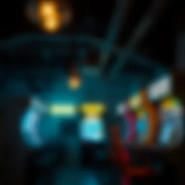 An artistic representation of gun arcade cultural influences