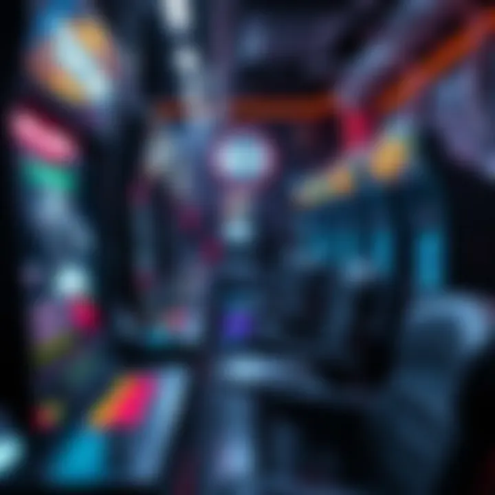 Modern gun arcade setup with advanced technology