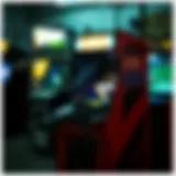 A vintage gun arcade machine showcasing classic gameplay