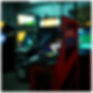 A vintage gun arcade machine showcasing classic gameplay