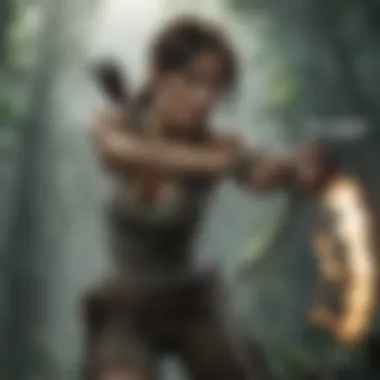 Captivating action sequence from Tomb Raider gameplay on Nintendo Switch