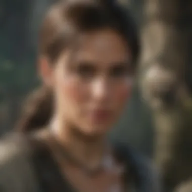 Close-up of intricate Tomb Raider gameplay mechanics