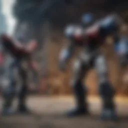 Cinematic transformation of Autobots and Decepticons