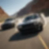 Dominic Toretto and Brian O'Conner in a high-speed chase