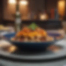 A vibrant plate showcasing a meticulously crafted dish reflecting culinary excellence.