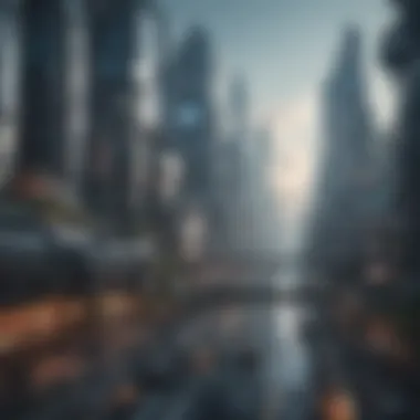 Futuristic Cybernetic Cityscape