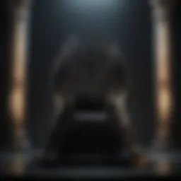 The Iron Throne symbolizing power struggles