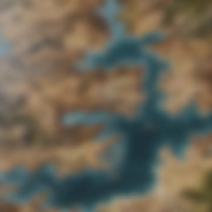 A map of Westeros illustrating the show's intricate world-building