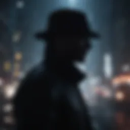 A dark and mysterious silhouette