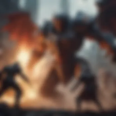 Epic Battle Scene in the World of Gate Epic Battle Scene in the World of Gate