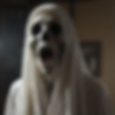 Ethereal Presence in Scream Movie Mysterious Ghostly Figure