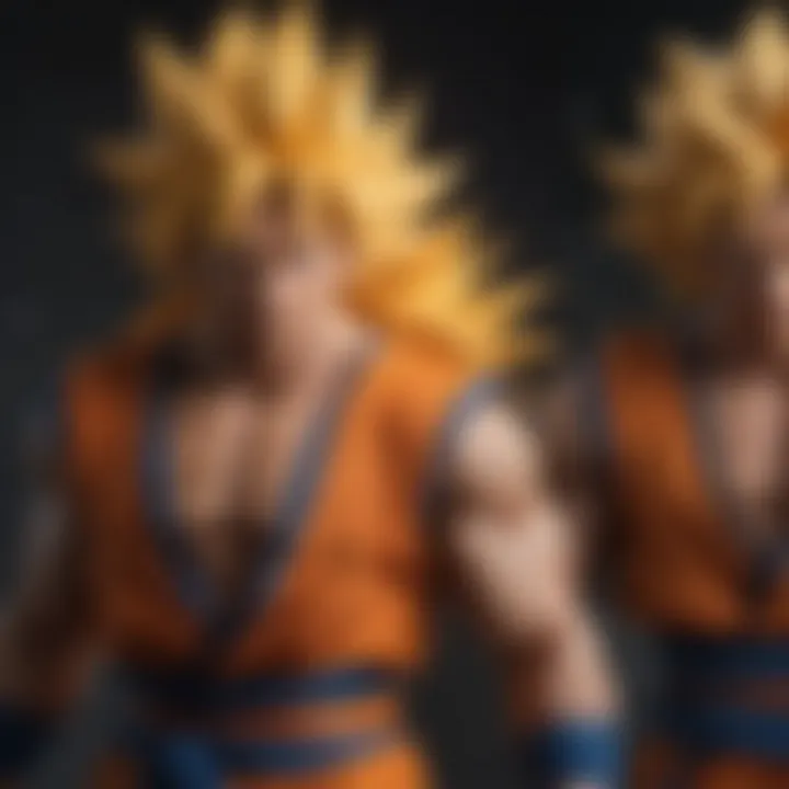 Side-by-side comparison of Goku's Super Saiyan transformations