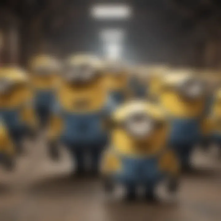 Gru and his loyal Minions embarking on a daring adventure