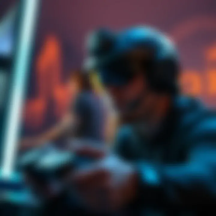 Immersive Gaming with Halo Elite Series 2 Gamer enjoying an immersive experience with the Halo Elite Series 2 controller