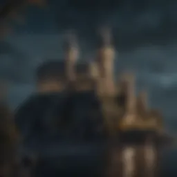 Mystical Hogwarts Castle in the Moonlight