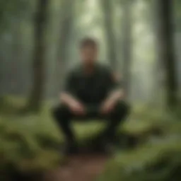 A captivating scene showcasing Gon Freecss in the lush forests of the world of 'Hunter x Hunter'.