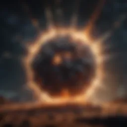 Artistic illustration of a cosmic explosion