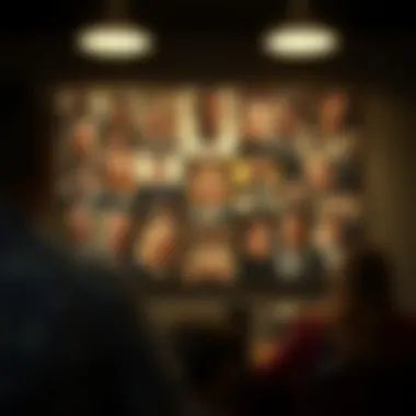 A montage depicting significant socio-political themes in film