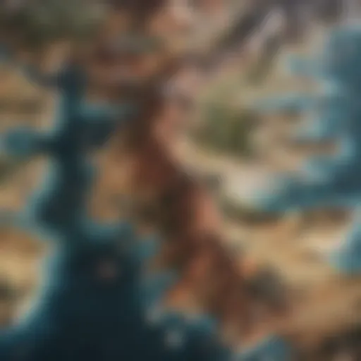 Intricate Game of Thrones Map