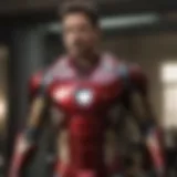 Tony Stark in his iconic Iron Man suit