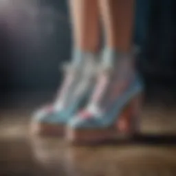 Whimsical footwear inspired by Alice in Wonderland