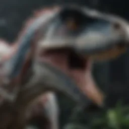 A detailed diagram showcasing the genetic engineering of the Indominus Rex