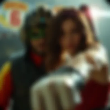 Character Evolution in Kick-Ass 2 Character evolution representation highlighting Kick-Ass and Hit-Girl