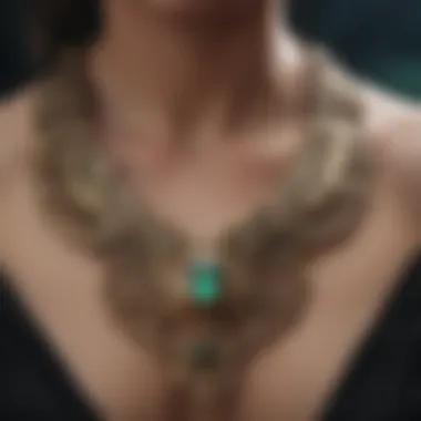 Loki-inspired statement necklace with intricate design