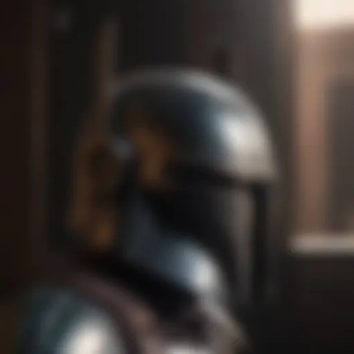 Mandalorian Helmet in Shadows