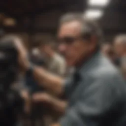 Martin Scorsese directing a classic film scene