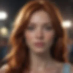 Iconic redhead with a mysterious aura