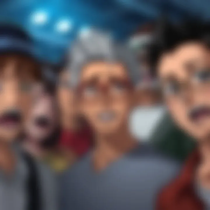 An illustration of various anime characters, each requiring distinct vocal styles.