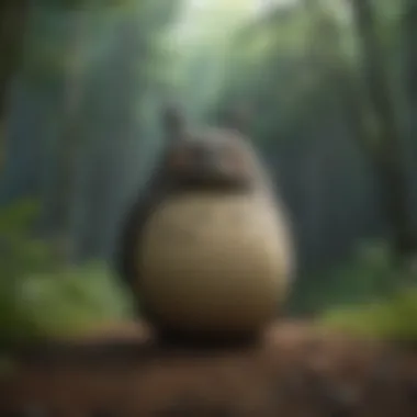 Minimalist Silhouette Minimalist Totoro Silhouette Poster