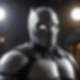 A poster of Moon Knight showcasing the character's striking costume design.