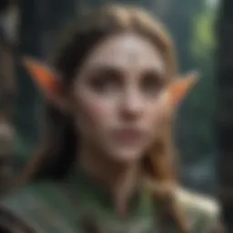 Mystical Elf Character in Dungeons & Dragons 5E