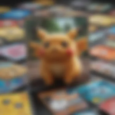 A close-up view of valuable Pokémon cards with distinguished features.
