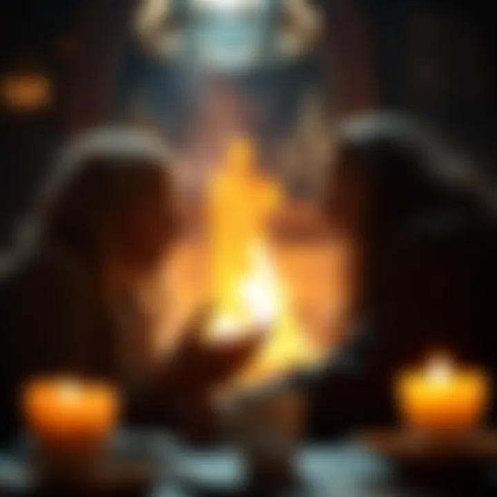 A captivating scene from a television adaptation of a Neil Gaiman novel