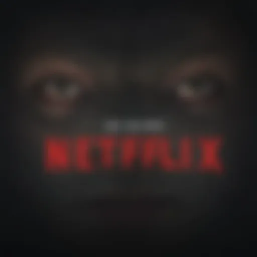 Netflix Logo on Dark Background