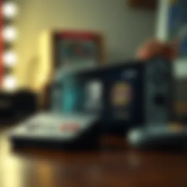 Nintendo Switch with Classic NES Nintendo Switch showcasing classic NES titles