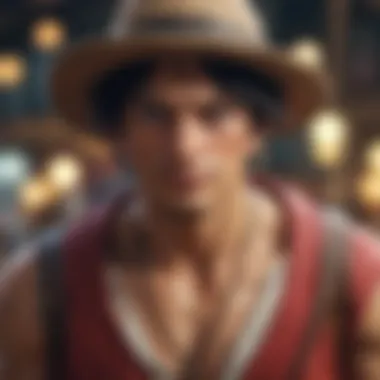 An artistic representation of the diverse One Piece characters