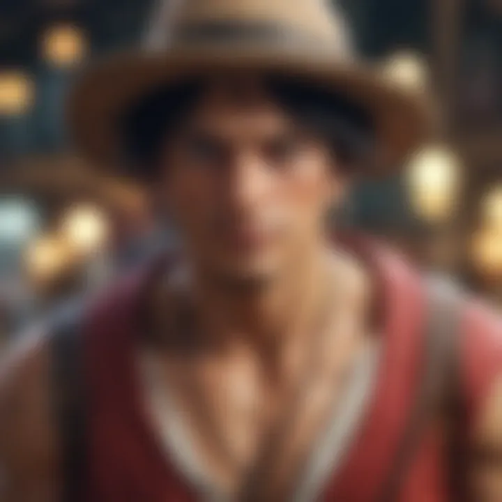 An artistic representation of the diverse One Piece characters
