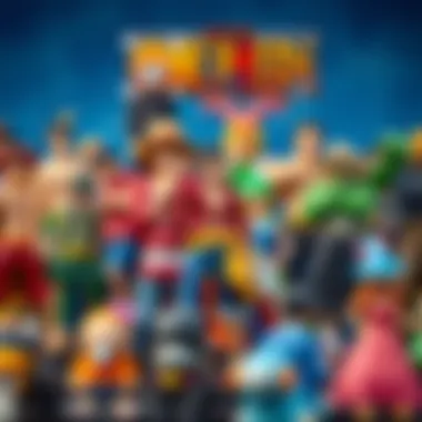 A collection of various One Piece Megahouse figures displayed together, highlighting their diversity.