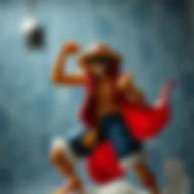 A vibrant representation of a One Piece Megahouse figure in a dynamic pose, capturing the essence of the character.