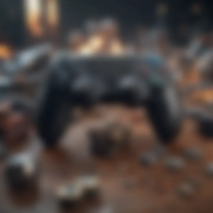 A creative illustration representing various gaming genres available online.